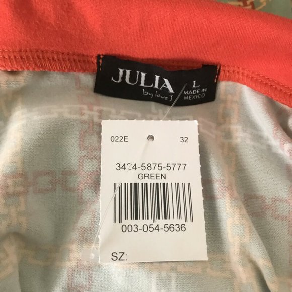 Julia Women's Plaid Collared V-neck Sleeveless Waistline Tank Top Size Large NWT - Picture 10 of 11